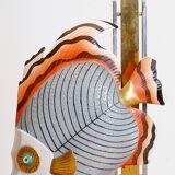 Lampe de table Giulia Mangani pour Oggetti Sculpture de poisson en porcelaine