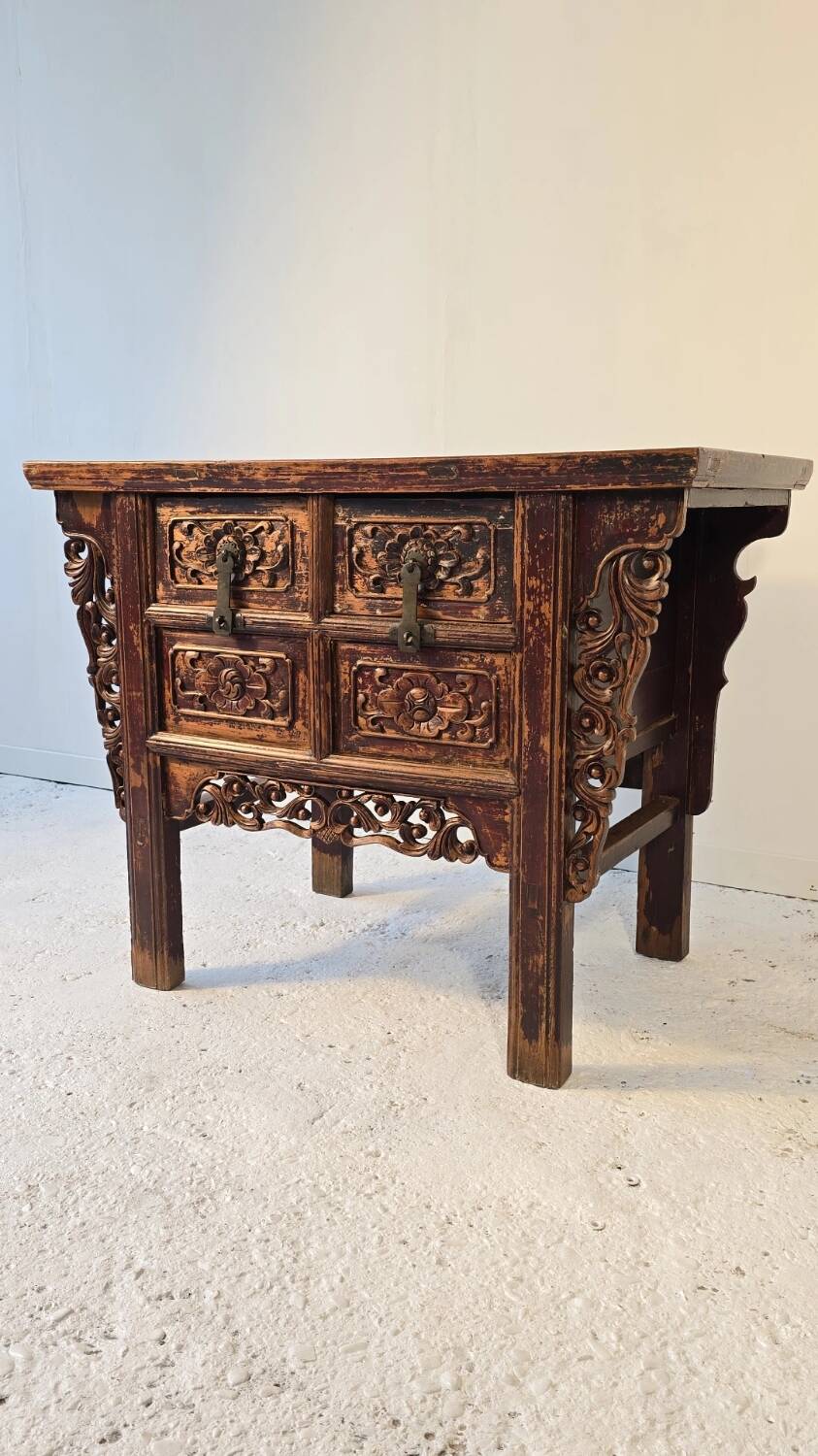 Chinese altar table, 1920s, solid elm
