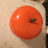 Orange plastic ice bucket