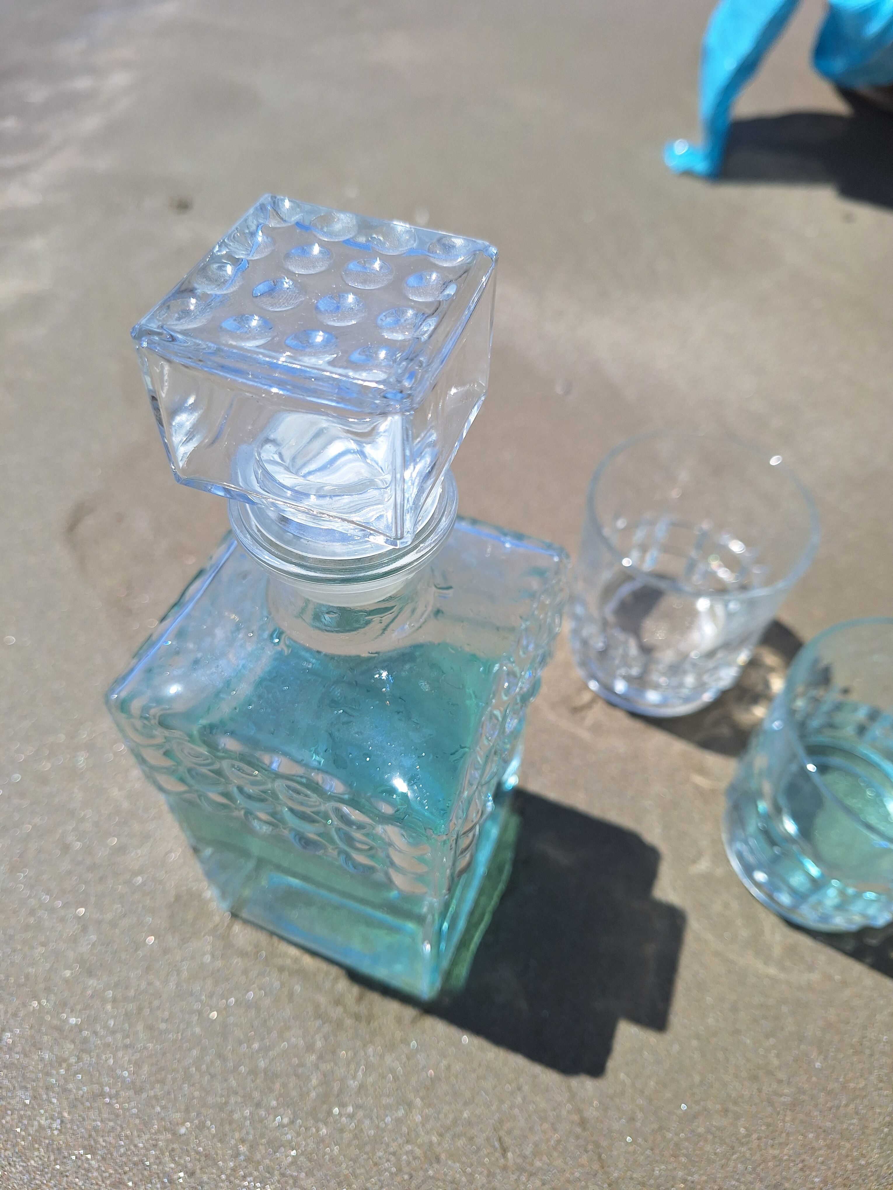 Glass whisky ball carafe
