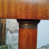 Empire style pedestal table with marble top