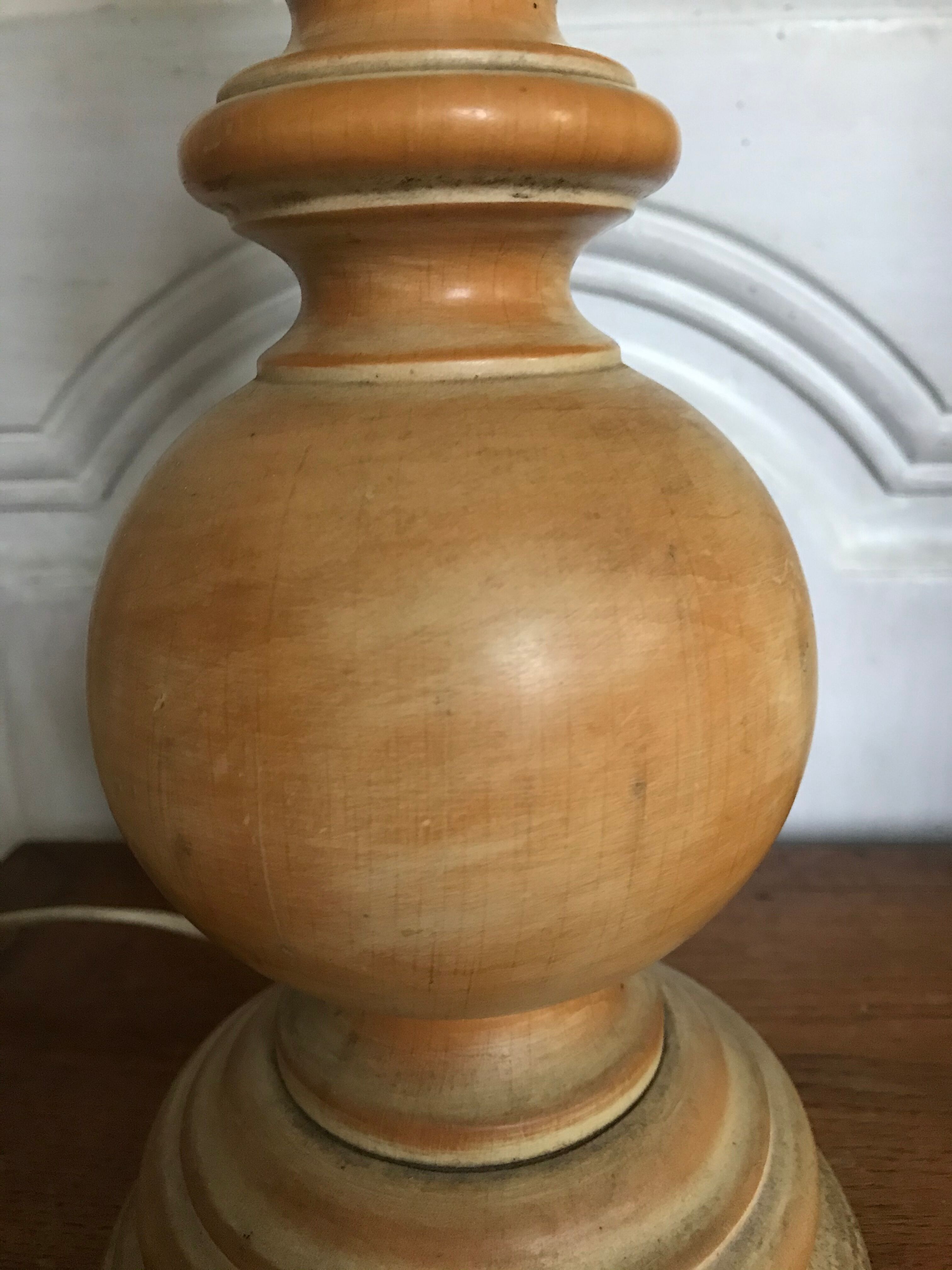 Vintage wooden lamp foot