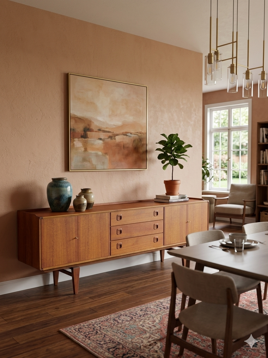 Scandinavian teak sideboard from the 1960s.