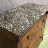 Chest of drawer restoration XIXth Walnut