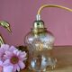 Vintage amber glass tulip walker