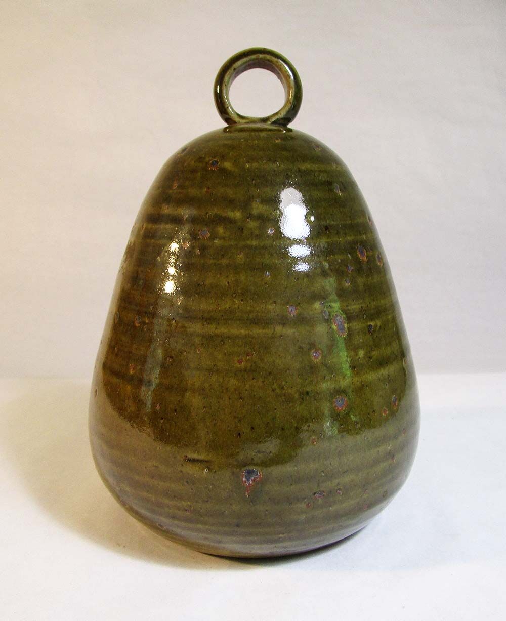 Sandstone salt pot with ring