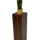 Vintage plant column in rosewood veneer 80s design