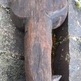 Awalé crocodile in exotic wood