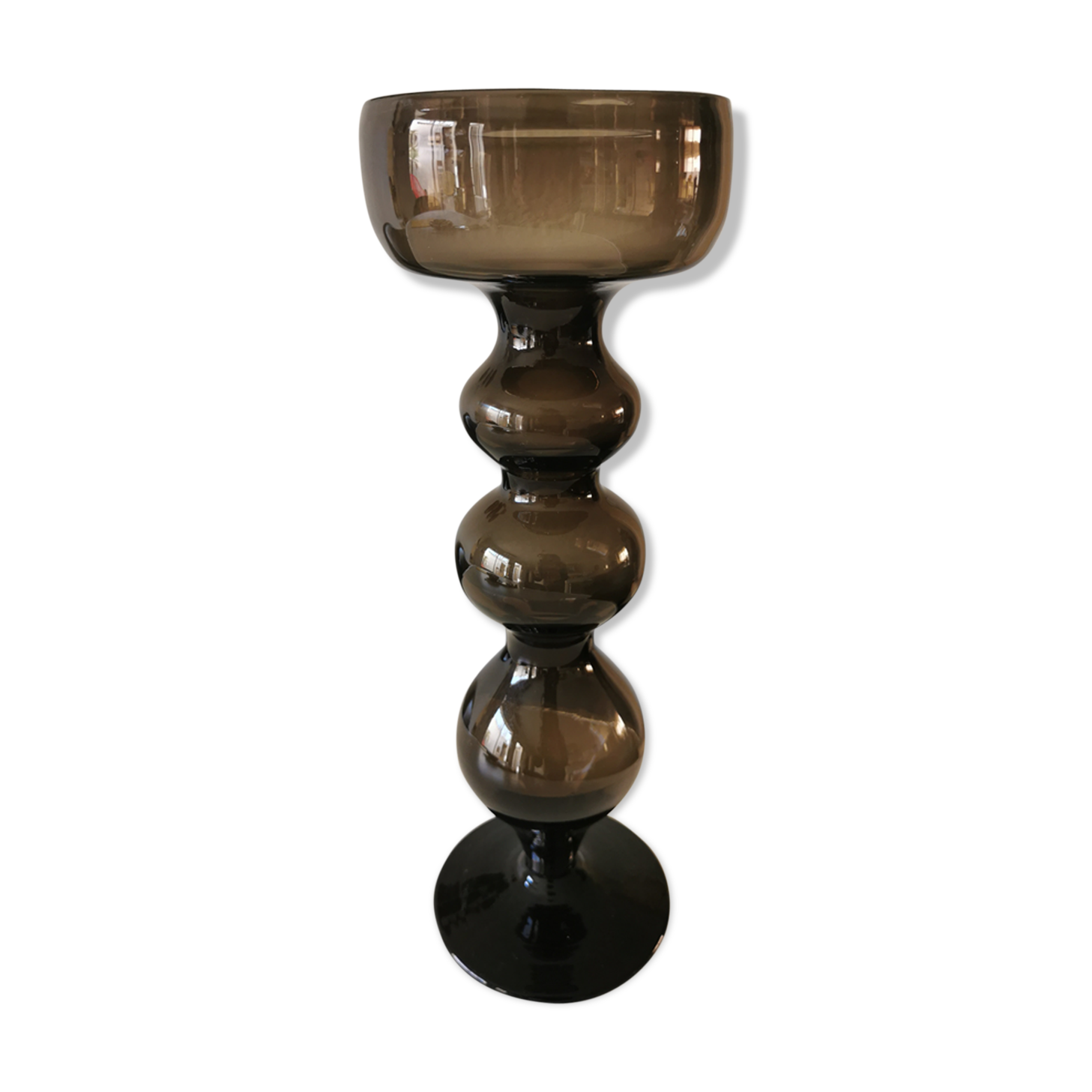 Vase bubble en verre soufflé Space Age années 70