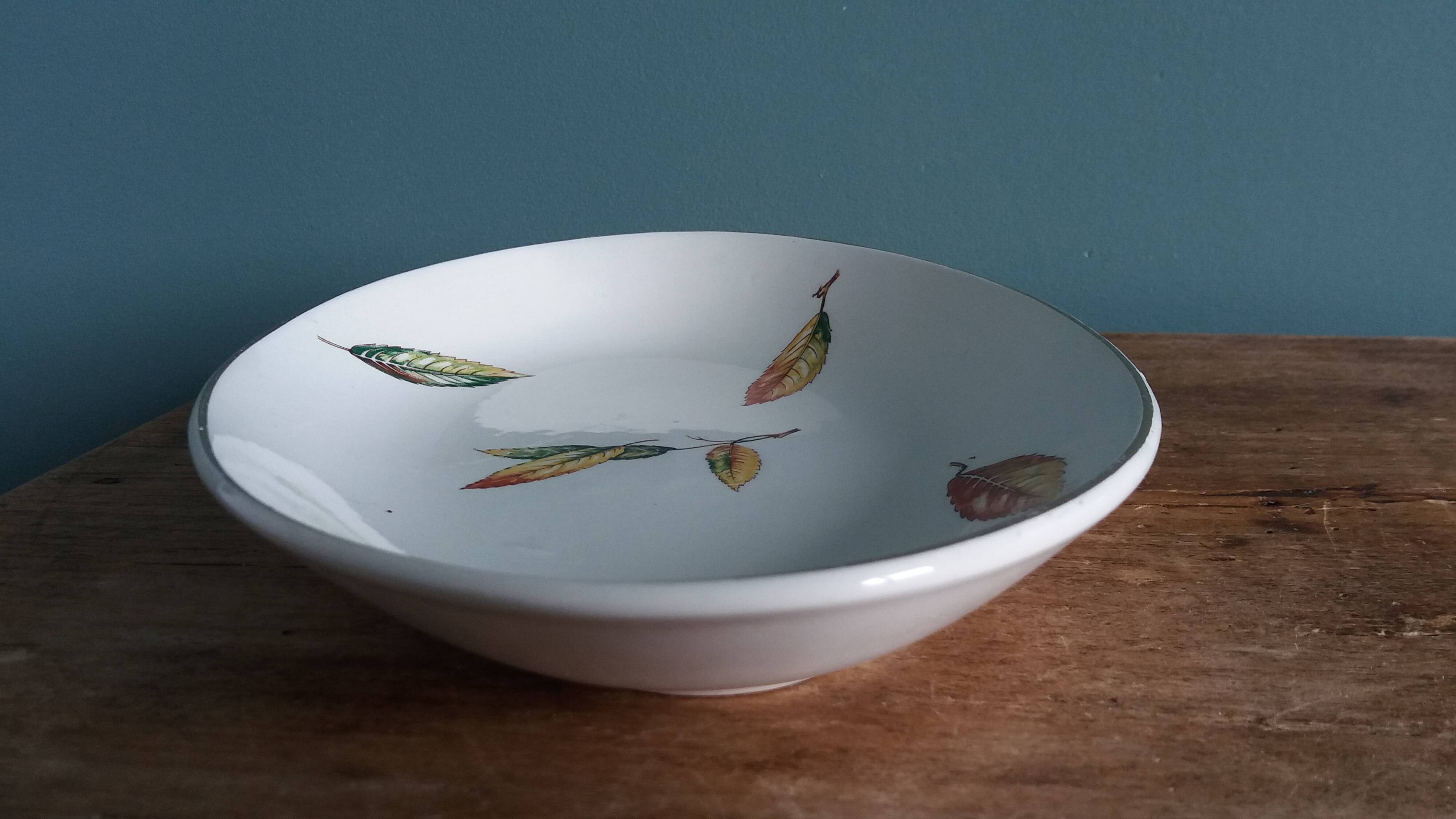 Digoin Sarreguemines bowl decoration La Fontaine