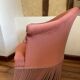 Fauteuil crapaud velours rose
