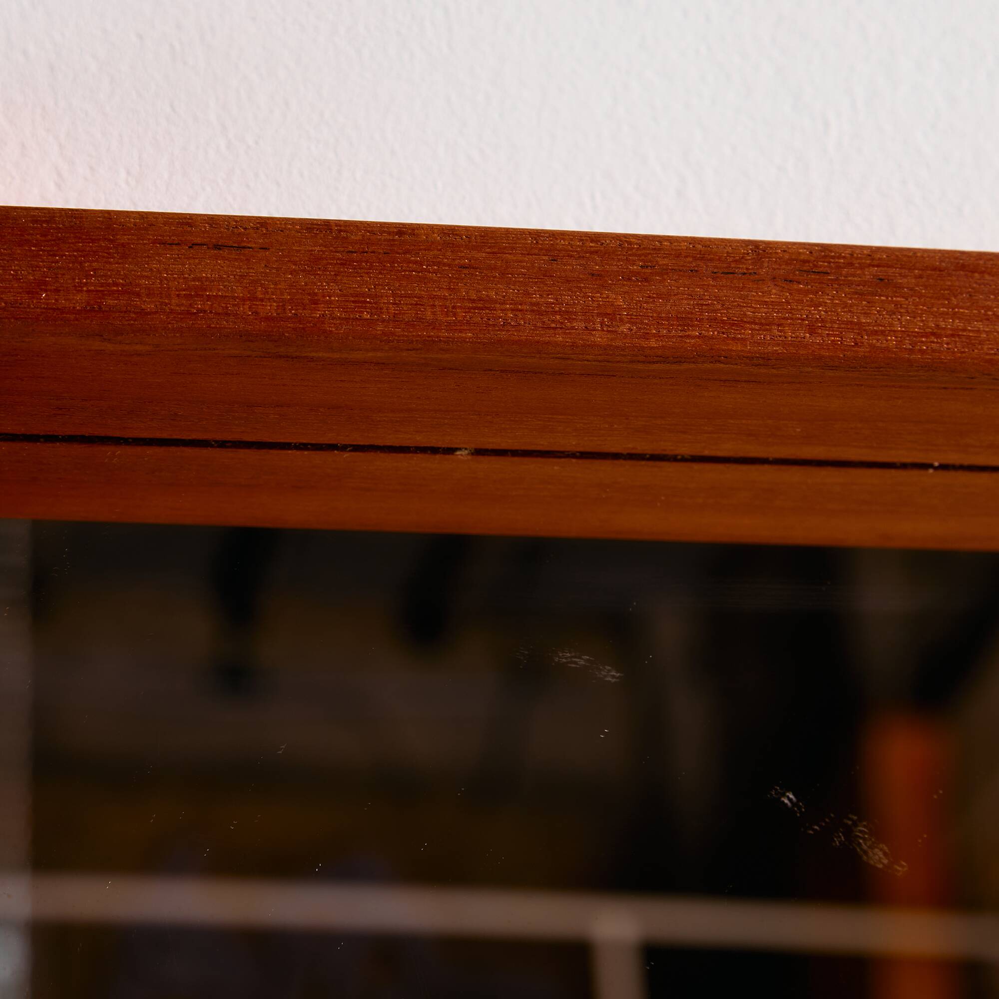 Teak framed mirror by Aksel Kjersgaard