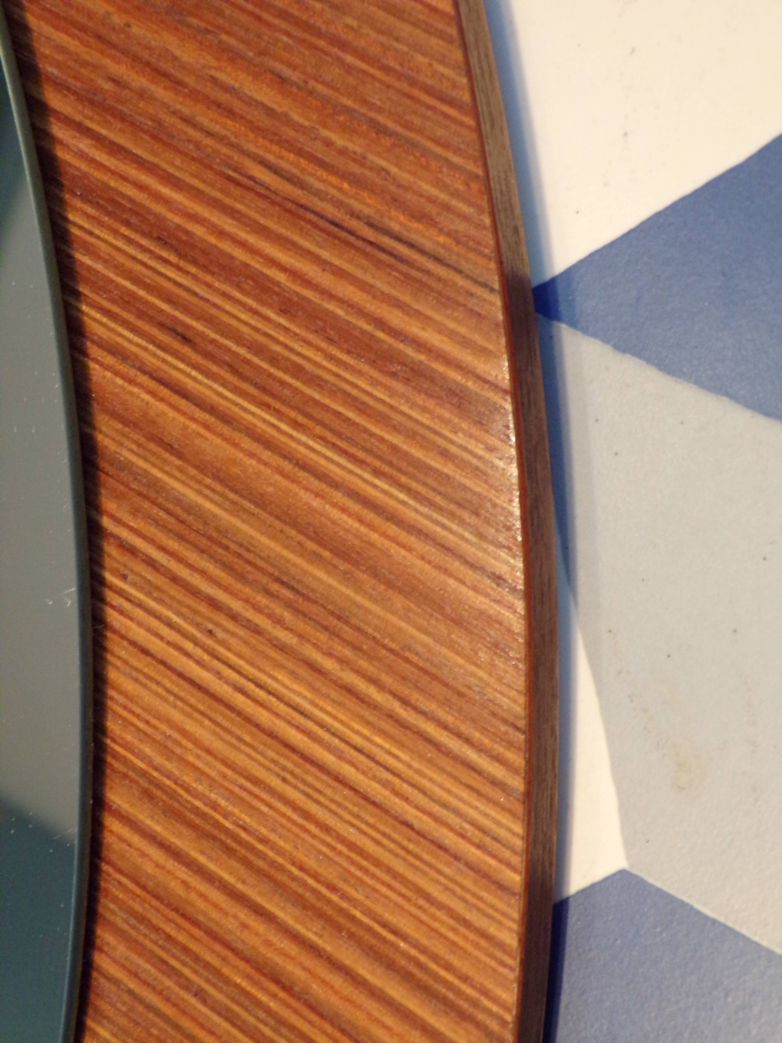 Scandinavian teak mirror Ø 65cm