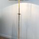 Glass and brass floor lamp