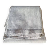 Antique French linen sheet – 19th century hand-woven hemp fabric (250×200 cm)