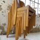 12 80s beech chairs