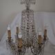 Napoleon III chandelier with crystal pendants, signed Portieux, 19th century.