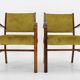 1940s Pair of Restored Beech Art Deco Armchairs ,Czechoslovakia