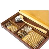 Silver-plated metal cutlery set