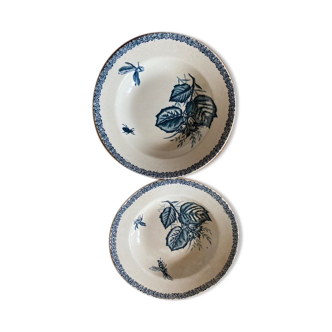 Pair of Choisy le Roi soup plates