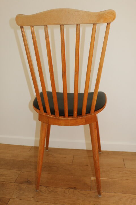 4 chairs baumann v5 skaï black light beech