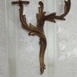 Applique deux feux en bronze à décor de feuilles d'acanthe