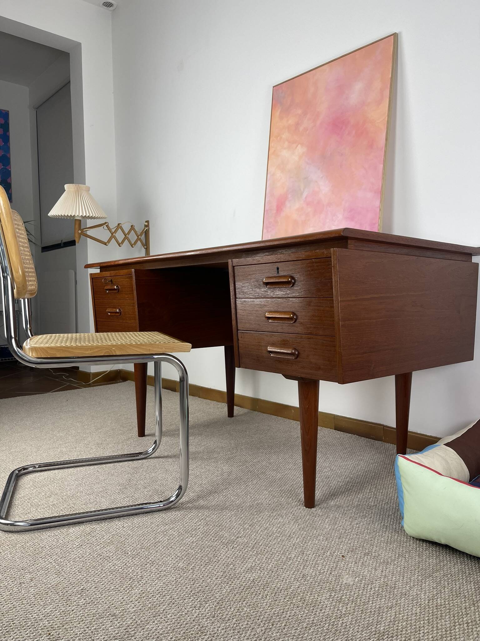 Scandinavian teak desk 1960
