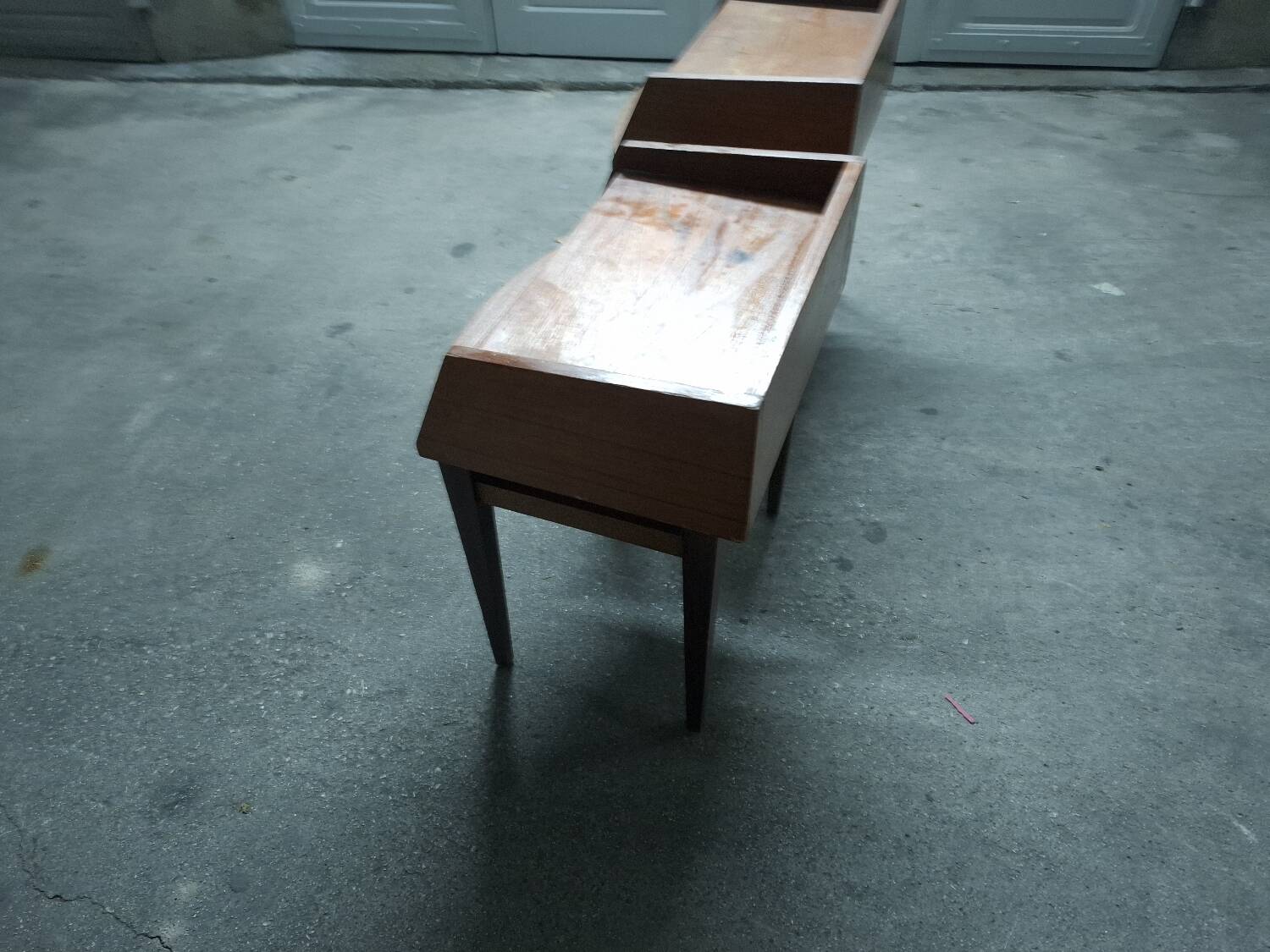 Scandinavian teak bedside table (2 available)