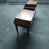 Scandinavian teak bedside table (2 available)