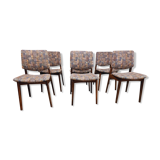 Set of 6 Scandinavian chairs year 70 vintage