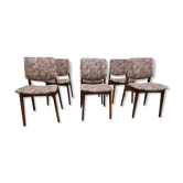 Set of 6 Scandinavian chairs year 70 vintage