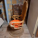 Emmanuelle rattan armchair