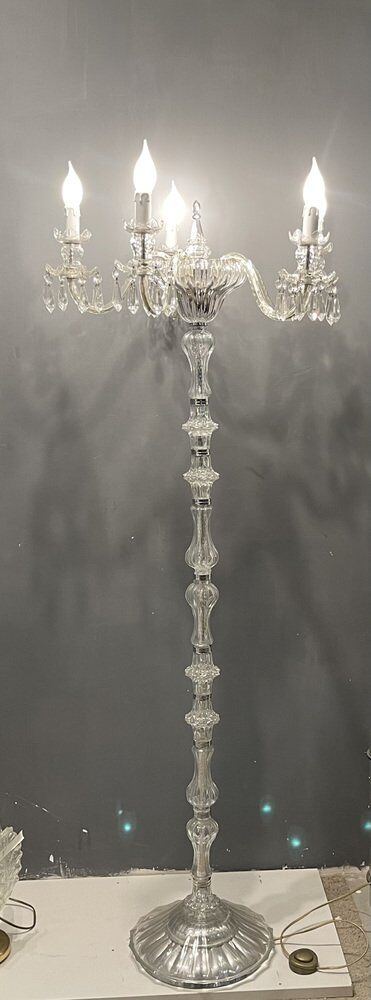 Murano crystal glass floor lamp