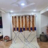 Handmade wool Berber rug 250x150 cm