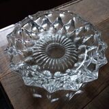 Glass rosette ashtray