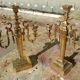 Art deco bronze candelabras