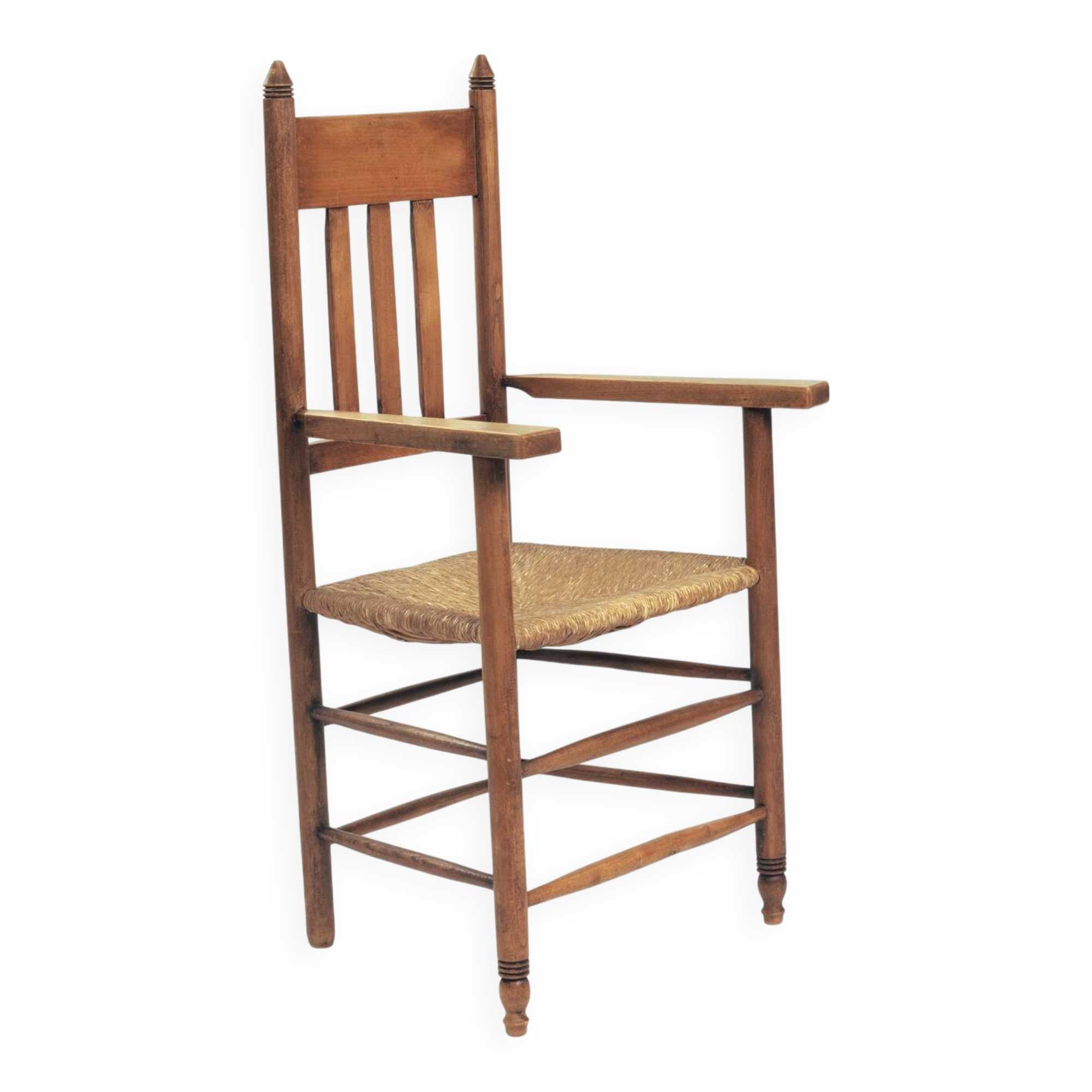 Fauteuil Art déco en chêne de l'école d'Amsterdam, années 1940