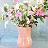 Vase opaline rose