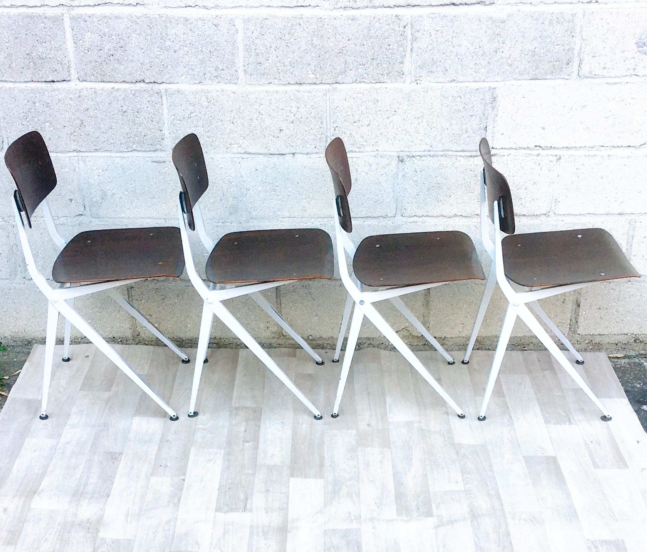♻️Set of 4 chairs Vintage and design Marko Kooistra