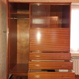 Mahogany-colored teak secretary.