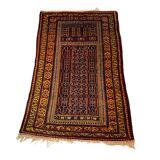 Vintage afghan belouch  rug ,feiner handgeknüpfter orientteppich afghan belutsch teppich, 140 x 86cm