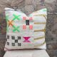 Handmade Moroccan Kilim cushion cover: Bohemian decorative cushion