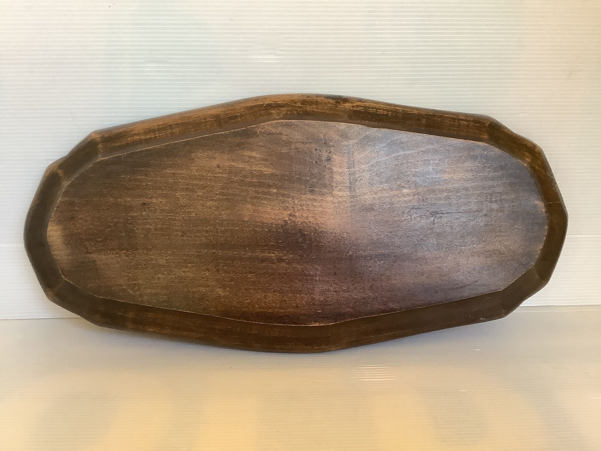 Carved wood dish ears of wheat give us our daily bread