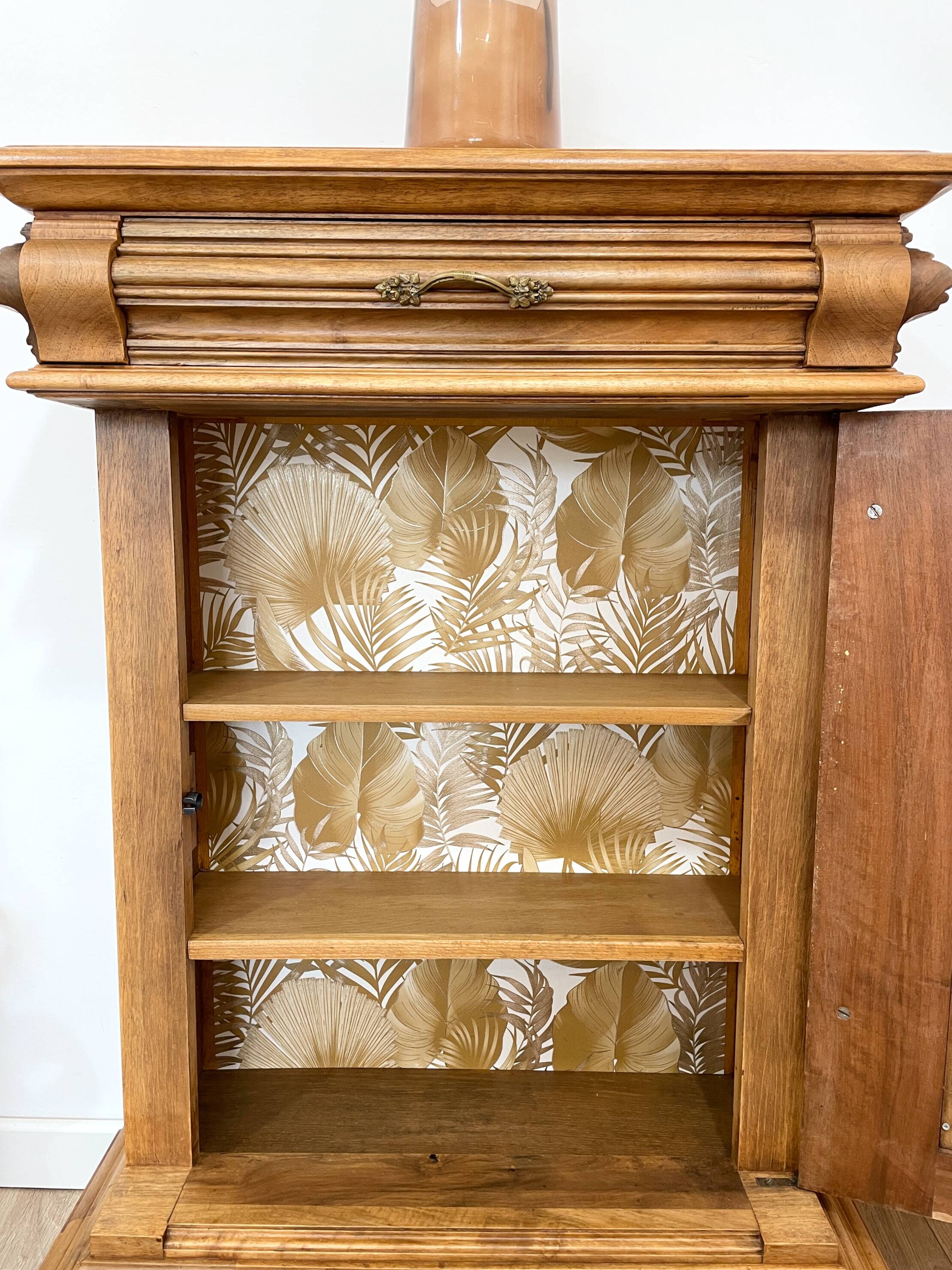 Napoleon III height walnut furniture - Double decoration