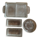 50s glass tray and ramekins.