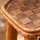 Ensemble de deux tabourets en bambou vintage français