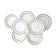 Set of 6 gien faience plates