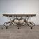 Exceptional large presentation table in cast iron from the late 19th century.