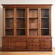 Large, generously sized solid oak display case