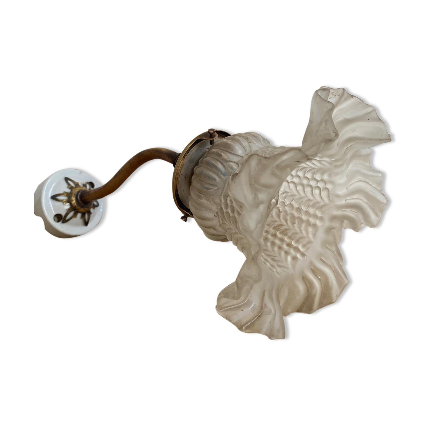 Art Deco tulip wall light